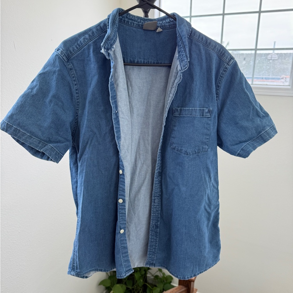 Men's Blue Denim Shirt slim fit